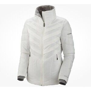 Columbia Kaleidaslope II Omni Heat Womens Puffer Jacket Coat White Size Medium